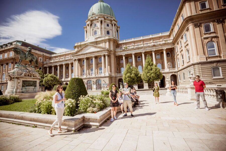 Budapest: Buda Castle Walk with Saint Stephen's Hall - Hunyadi Court and the Lion Courtyard: where palace power shows up in details