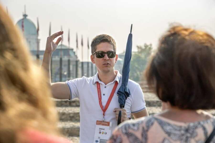 Budapest: Buda Walking Tour - Panoramic views and looking across to Parliament at the end