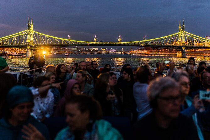 Budapest Danube River Sightseeing Night Cruise with Drink - Elizabeth Bridge and Liberty Bridge: Bridges You See Twice, Differently
