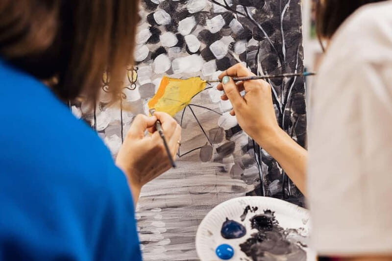 Budapest: Paint and sip experience - Picking your Budapest painting from a menu of options
