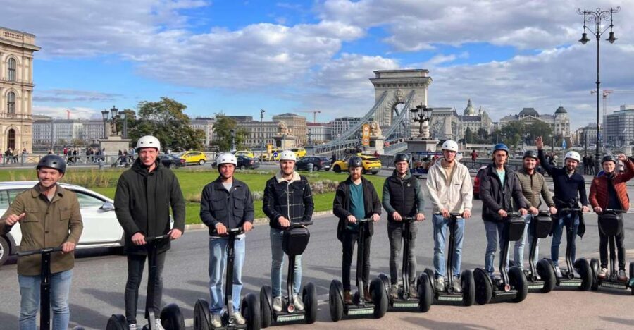 Budapest: Segway Grand City Tour (Buda + Margaret + Pest) 3h - Elizabeth Bridge and the first statue stops: warm-up with river views