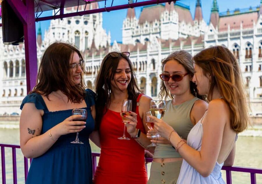 Budapest Sightseeing Cruise with Welcome Drink - Entering The Danube Scene From Dock #11
