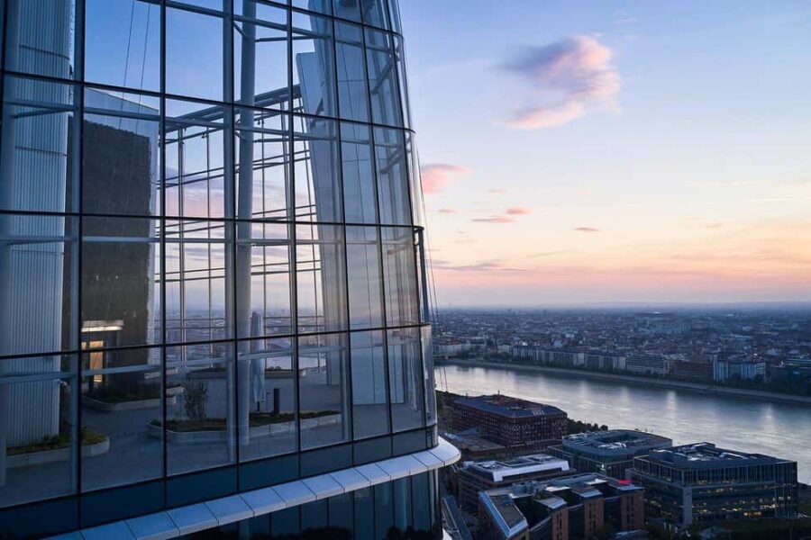 Budapest SkyDeck Tower – Panoramic Lift & Viewing Platform - The panoramic lift: short ride, big payoff