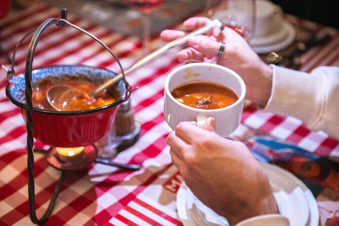 Budapest Tipsy Food Tour with Wines, Small Group & Local Guide - The warm-and-spirited surprise at the end of the street