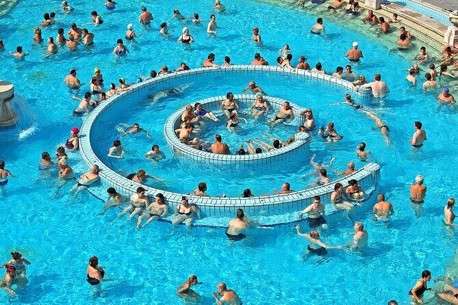 Entrance to Szechenyi Spa in Budapest - Towels, slippers, and swimming caps: the small items that can ruin a good day