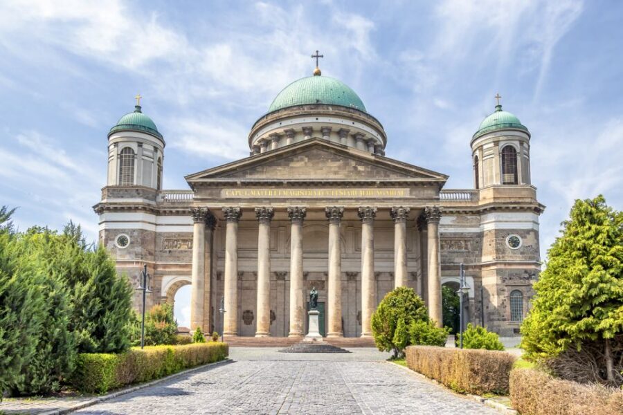 From Budapest: Danube Bend Day Trip in English - Esztergom: cathedral power, Bakócz Chapel details, and a Slovakia view