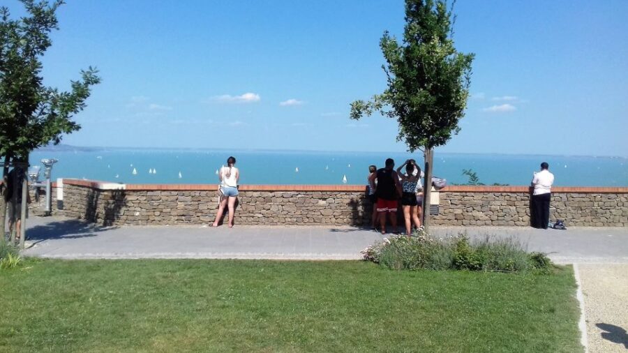From Budapest: Lake Balaton Tour - Tihany Peninsula: Abbey Hill views, inner lake, and lavender fields