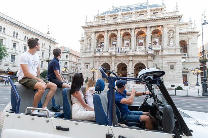Private Budapest City tour with Classic Russian Jeep or G-Wagon! - Liberty Bridge and the Parliament skyline sweep across the Danube