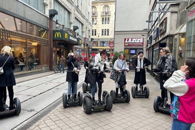 Segway guided Tour in Downtown Budapest - Park, Hungarian National Bank, plus German and Soviet statues